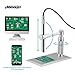 Aomekie USB Digital Microscope Magnifier Camera Video 200X Zoom 1600x1200 HD 2MP PCB Inspection Handheld Endoscope with 8 LED Lights and CMOS Sensor for Mac Windows PC Android Phone