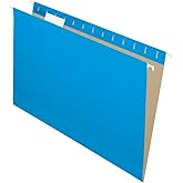 Pendaflex Hanging File Folders, Legal Size, Blue, Smooth Glide with Coated Rods, Kraft Interior to Prevent Misfiling, 25-Pack