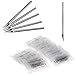 Ear Nose Piercing Needles, CINRA 50pcs Body Piercing Needles Assorted size 12G 14G 16G 18G and 20G Hollow Piercing Needles for Ear Nose Navel Nipple Lip Piercing