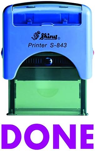 DONE Shiny Self Inking Rubber Stamp Office Stationary