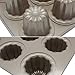 MyLifeUNIT Carbon Steel Cannele Pan, 12-Cavity Non Stick Cannele Mold, Golden