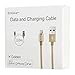 [Apple MFi Certified] EnGive Nylon Braided 8Pin 6.6Ft/2M Lightning to USB Data Sync Charger Cable for iPhone 6s/6/5s, iPad Pro/Air/Mini, iPod 5/6th gen, iPod Nano 7th gen, iOS 9 Compatible (Gold)