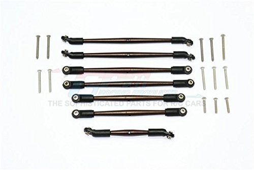 Traxxas TRX-4 Trail Defender Crawler Upgrade Parts Spring Steel Adjustable Upper & Lower Suspension Links - 7Pcs Set
