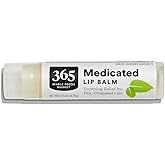 365 by Whole Foods Market, Medicated Lip Balm, Soothing Relief for Dry Chapped Lips, 0.15 Ounce