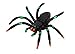 U.S. Toy Painted Spiders : Package of 12, Black