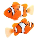 Sannysis2008 Electric Toy Pet Fish with Aquatic Gift for Kids Orange Novel Robo Fish