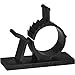 JacobsParts V1 Adhesive Cable Management Clips, 0.5 Inch Adjustable Clamp, Black (25 Pack)