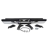 MBI AUTO - Chrome Steel, Rear Bumper Assembly for 1988-2000 Chevy Silverado & GMC Sierra C/K 1500 2500 Pickup 88-00, GM1101109