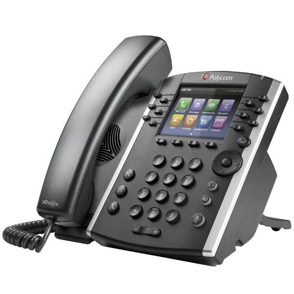 Polycom VVX 411 HD Business Media IP Desk Phone (No PSU) (Renewed)