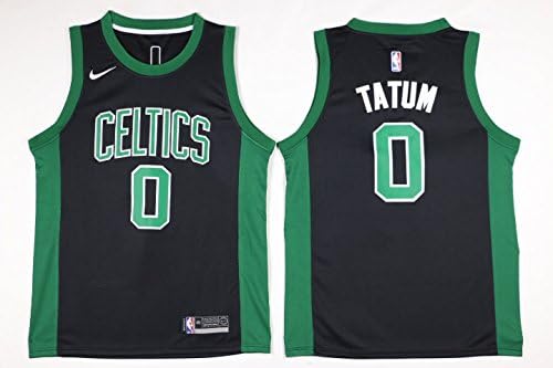 KEISHA TAYLor Mens Boston Tatum #0 jersey-Association Edition (Black, Medium)