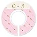 Mumsy Goose Nursery Closet Dividers, Closet Organizers, Baby Girl Clothes Dividers Pink Gold