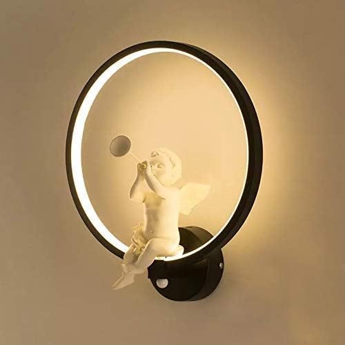 Smartway -18Watt Wall led Lamp Angel Horn ( Black , Warm White)