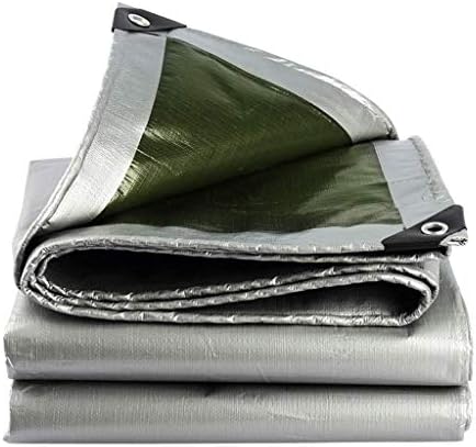 Tarpaulin Silver Polyethylene Coating Outdoor Rain And Oxidation Sun Shade Caravan Thermal Insulation 180g/m2, 22 Sizes (Size : 1.5X2m)