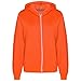a2z4kids Girls Boys Plain Tracksuit Hooded Jogging Suit - T.S Plain Neon Orange 9-10