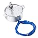 SATINIOR Electric Synchron Motor Turntable Synchronous Motor 100-127 VAC 50/60 Hz 4W MIN CCW/CW Direction for Hand-Made, School Project, Model or Guide Motor (2.5-3RPM, 4 Packs)