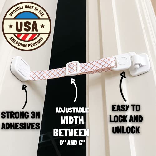 Door Buddy Cat Door Strap for Pets Caramel. Adjustable Dog Proof Door