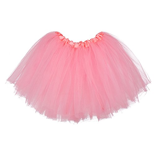 My Lello Little Girls Tutu 3-Layer Ballerina Bubblegum Pink (10 mo - 3T)