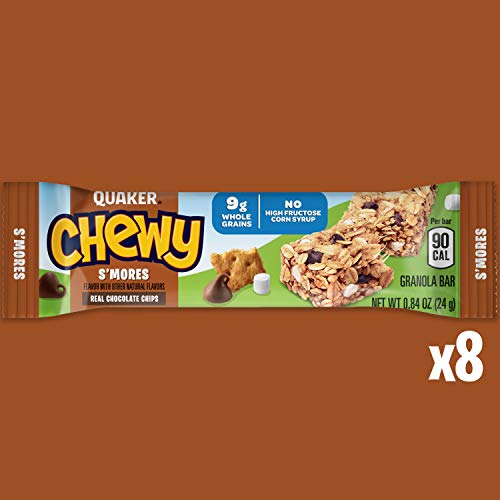 Quaker Chewy Granola Bar, S'mores, 8Count Bars (Pack of 12) Pricepulse