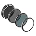 Neewer for DJI OSMO /OSMO Plus / Inspire 1, Multi-coated 4 Pieces Filter Kit: UV Filter + CPL Filter + ND16 Filter + ND Fader Adjustable ND2-ND400 Filter