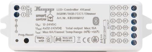 Kopp Smart-Control LED Strip Control, RGBW, Smart Home Bluetooth Mesh Technology, Amazon Alexa, Google Home, 835005012