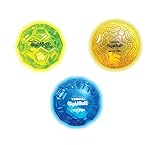 Tangle NightBall Glow in the Dark Light Up LED Mini Ball, 3 Pack (Blue, Green, Yellow)