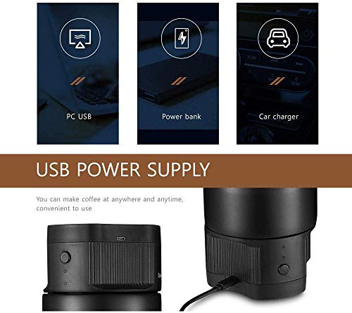 GUOXY Kaffeemaschine Kaffeemaschine, 500 Ml Zyklus Extraction Kaffeemaschine, Outdoor Mobile Kaffee Tragbare, Usb… – Bild 6