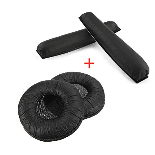 Soft Leather Headphone Ear Pads Cushion Pads for Sennheiser PX200 PX80 PC36 PX100 PMX100 PMX200 PXC300 PXC250 Earpads SENINHI (Black)