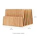 MobileVision Bamboo Desktop File Folder Organizer and Paper Tray, 7 Slots