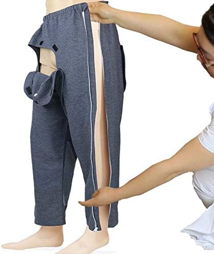LJXiioo Patient Pants Clothing,Hospital/Home Care Nursing Aid,Suit for Fracture,Incontinence,Bedridden Patients/Elderly