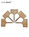 60 Bamboo Garden Plant Labels Herbs Gardening Planter Markers Plant Sign Tags 60pcs 2.4 inch Wide 4 inch Tall for Indoor Plants Flowers Succulents