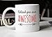 MAUAG Inspirational Mug - Unleash Inner Awesome Funny Quote Ceramic Coffee Cup White, 14 Oz