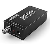 TNP HDMI to SDI Converter Adapter - Supports Full HD 1080P @ 60 to HD-SDI SD-SDI 3G-SDI Video Scaler Box Adaptor with Embedded Audio for HDMI compatible TV Display Monitor