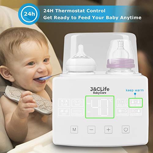 image for Baby Bottle Warmer by J&C Life, Bottle Sterilizer, Baby Food Heater & 
