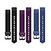 Lintelek Replacement Bands for Fitness Tracker ID115Plus HR, ID115Pro, Interchangeable Adjustable Wristbands Sets for Men Women (Black+Violet+Blue)