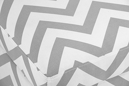 Dorel Living Chevron Storage Ottoman - Thumbnail 4