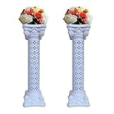 Elegant Wedding Roman Column Set Pillars Decoration Party Flower Pot Columns Decor Roman Columns for Weddings(1 Pair)
