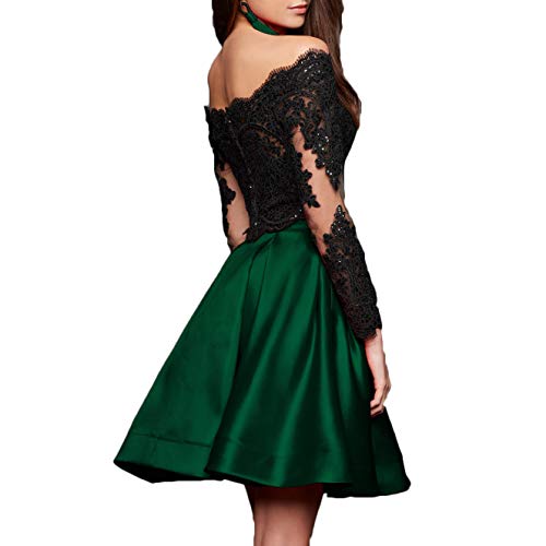 Women's Short Dress for Juniors Long Sleeve Two Piece Prom
