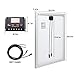 HQST 100 Watt 12 Volt Polycrystalline Solar Panel Kit with 20A 12/24V MPPT Solar Charge Controller, 20Ft 12AWG Panel and Controller Connector Cables, Z-Brackets,LCD Display