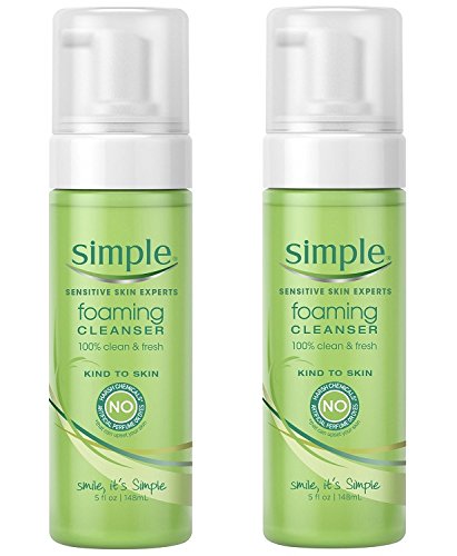 Simple Cleanser, Foaming 5 Ounce (2 Pack)