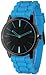 Geneva Light Blue w/ Black Silicone Jelly Watch