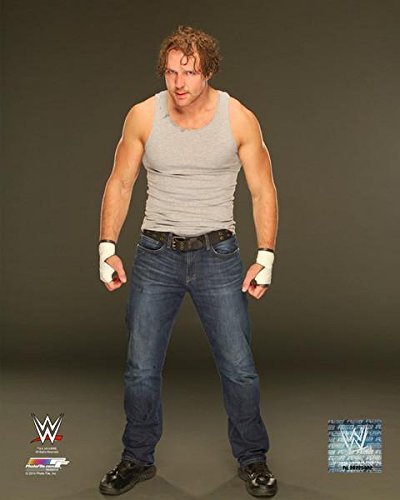 Dean Ambrose - WWE 8x10 Photo 2014 posed (grey background)