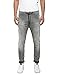 Replay Men's Faded Grey Hyperfree Jogging Jeans in Size 38 Grey