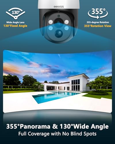 (2026 Updated) 4K PoE PTZ Security Camera System, 4 Outdoor PTZ Cameras, 8CH NVR with 10.2" IPS Display, 130° Wide Angle, AI Human Detection, PIR Motion, 2-Way Audio, IP66, Free App, 1TB HDD
