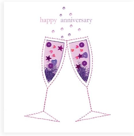 Tracks Publishing C1027 159x159mm Anniversary Card with Envelope