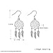 Sterling Silver Plated Dangle Earrings for Women Girls Dream Catcher Silver Drop Earring