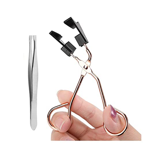 Photo 1 of INDKOPVA Magnetic Eyelashes Applicator Helper Tool, Magnetic False Eyelashes Clip, Easily Apply Magnetic Eyelash Curler Partner with Eyebrow Tweezer