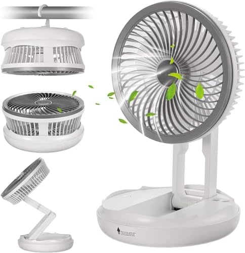 GoXteam 4 Inch Small USB Desk Fan, Mini Quiet Fan With Metal Construction & Strong Airflow & 180°Adjustable Tilt Angle, Personal Cooling Fan For Desktop Office (Green - View #7