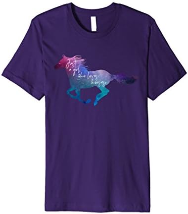 Mens Just a Girl Who Loves Horses - Horse Lover T-Shirt XL Purple