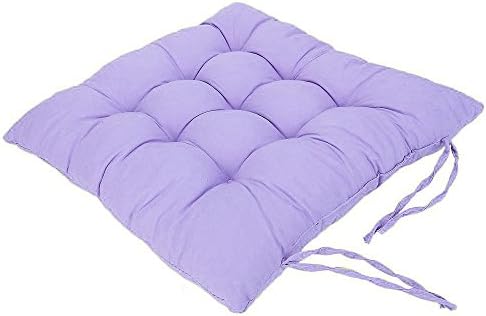 Chair Pads Cushion Pad Seat Chair Patio Home Car Sofa Office Square Kitchen Chairs Covers Pillow Perfect Indoor Outdoor Polyester 16" X 16" X 2" 1 Pcs (Purple)
