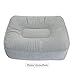 Genmine Foot Rest Cushion, Footrest Pad Stool Pillow Air Travel Home Relax Inflatable Footrest Portable Pad Reduce DVT Risk on Airplanes Flights